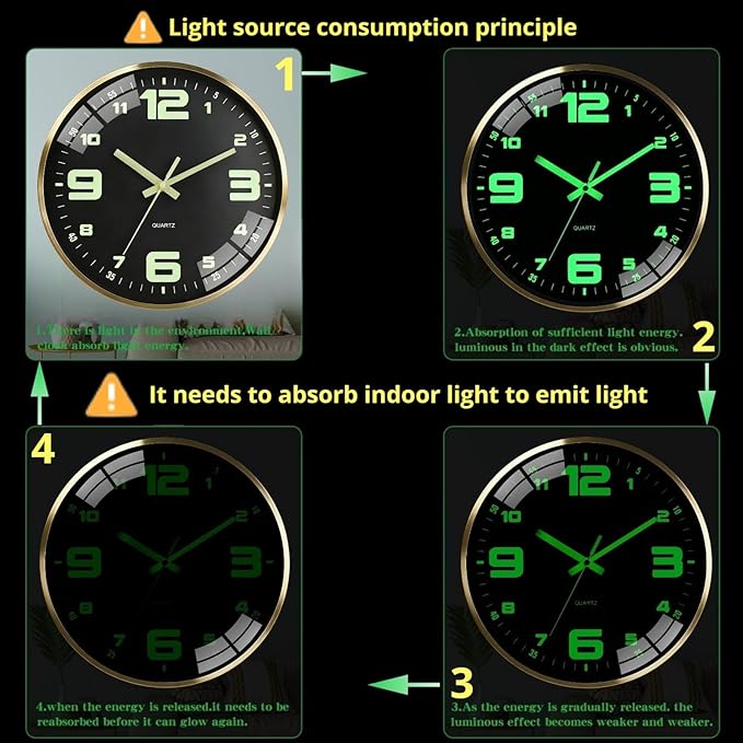 12-inch modern silent wall clock - Image 6