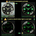 12-inch wall clock, powered by AA batteries, silent operation, large font - Image 6