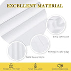 NICETOWN White Room Darkening Bedroom Curtain 84 inches Length - Image 4
