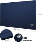 Lightomorrow Bulletin Board, 36 x 24 inches Felt Board - Image 6
