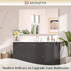 Keonjinn 48 x 30 Brushed Nickel Bathroom Mirrors - Image 2