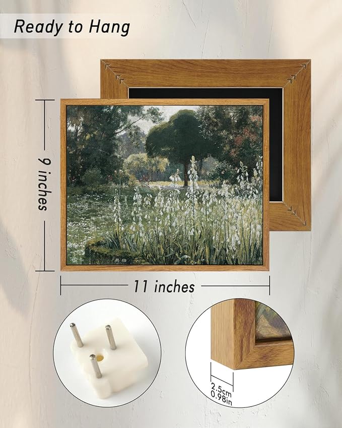 InSimSea Framed Canvas Wall Art Vintage Decor, Landscape Wall Art, Wall Art - Image 5