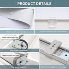 AOSKY Cordless Roller Shades Blackout Blinds - Image 7