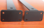 4 Pack - 16 inch Black Hidden L Shelf Bracket Iron Floating Shelf Brackets - Image 6
