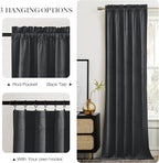 NICETOWN Grey Luxury Velvet Curtain Panels, Home Decoration Window Treatment - Image 5