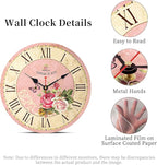 VIKMARI Home 14 Inch Battery Operated Silent Non-Ticking Vintage Wall Clock - Image 5