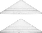 evron Corner Mounting Shelf Set of 2 – Easy to Install Floating Wall Shelves by evron