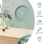 HZDHCLH Wall Clocks Battery Operated, Wall Clock Green, 12 inch Wall Clock - Image 4