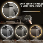 LED Bathroom Mirror 26 Inch Round Bathroom Mirror - Image 3