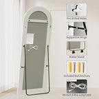Koonmi LED Arched Full Length Mirror, Lighted Floor Mirrors - Image 6
