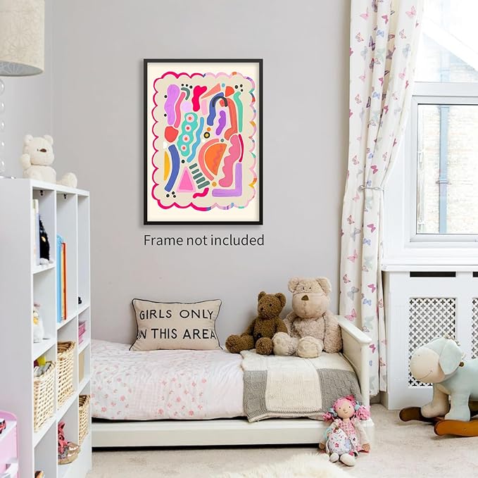 Medpol Funky Cute Kids Abstract Wall Art Trendy Bright Colorful Poster Modern - Image 4