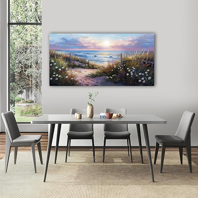 hyidecorart Large Wall Art For Living Room Canvas Wall Decor For Bedroom Blue - Image 3