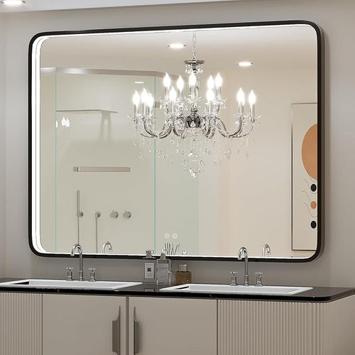 48x36 Inch LED Bathroom Mirror by FTOTI