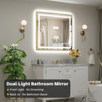 40x36 Inch LED Bathroom Mirror - Image 3