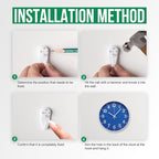 Wall Clock Modern Simple Quartz Decorative Clock Non-Ticking Silent Battery - Image 9