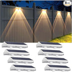 Solar Fence Lights Outdoor by LIANGLOME