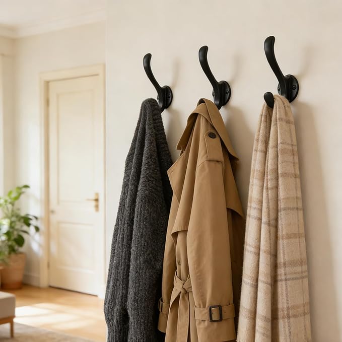 12 Pack Coat Hooks Wall Mount, Heavy Duty Wall Hooks - Image 7