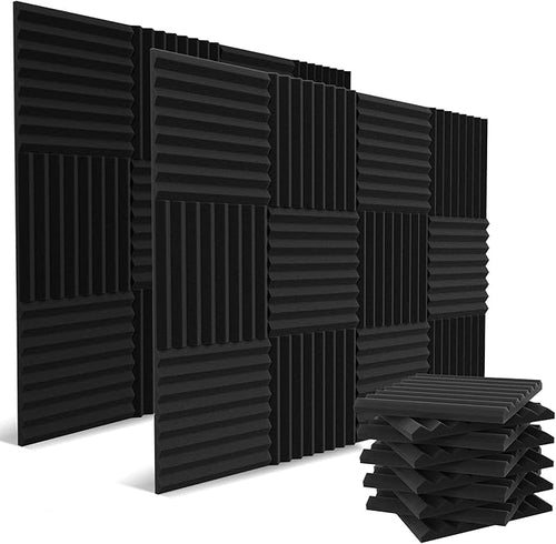 52 Pack Acoustic Panels 1 X 12 X 12 Inches by audiosoul