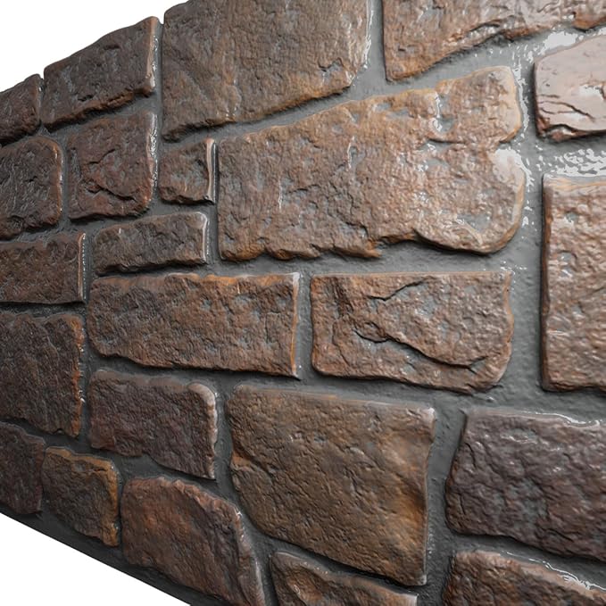 EverStone Cobblestone Faux Stone Panel, Arizona Desert Color - Image 7
