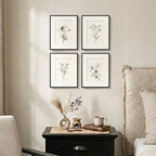 Framed Black and White Botanical Wall Art - Image 5