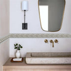 Beige Floral Wallpaper Border 196x4 Inch Peel and Stick Wall Border Removable - Image 3
