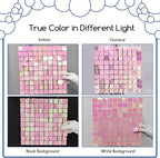 COKAOBE Iridescent Pink Shimmer Wall Backdrop, Photo Backdrops - Image 4