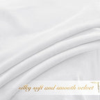 NICETOWN White Velvet Curtains 63 inches - Image 5