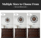 Cuspin 30 Inch Large Wall Clock, Silent Non Ticking Battery Operated Arabic - Image 7