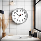 DAXSMY Wall Clock Small Analog 8 Inch Silent Non Ticking Battery Operated - Image 3