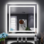 LOAAO 32"X32" LED Bathroom Mirror by LOAAO