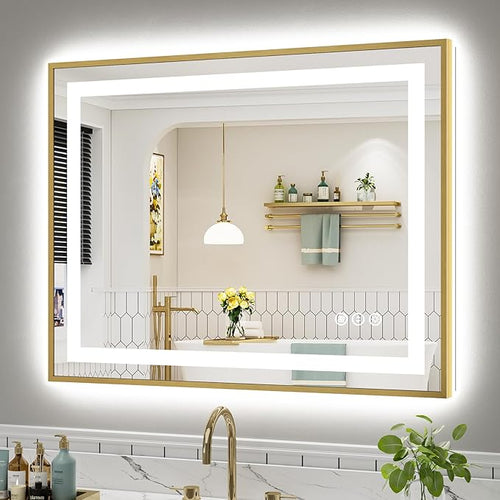 40x32 Inch LED Bathroom Mirror by Briivuemodernmirrors