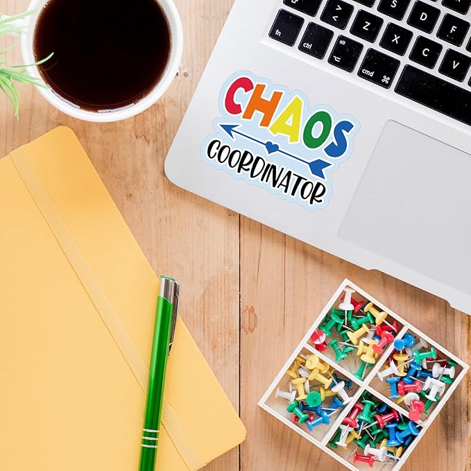YAZMEEN 20 Pcs Funny Nurse Stickers 2.5'' Colorful Chaos Coordinator Medical Stickers Funny Appreciation Gifts for Nurse Doctor Teacher Coworker Nursing Stickers Decals for Water Bottle Laptop Phone