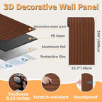 Arthome Peel and Stick Slat Wall Panels 15.7 "x240, Self-Adhesive PVC Wood - Image 8
