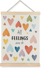 Yomisex All Feelings Are OK Mental Health Wall Art Poster by VintageHomeDecor