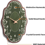 Mid Century Retro Irregular Shape Wall Clock, Silent Non-Ticking Battery - Image 2