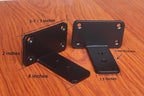 8 Pack - 4 inch Black Hidden L Shelf Bracket Iron Floating Shelf Brackets - Image 2
