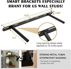 BGMG Floating Shelves 24 inch Long, Distressed Rustic Wooden Wall Shelves - Image 3