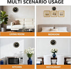 Modern Silent Wall Clock, 10inch Non-Ticking Analog Battery Operated Clock - Image 8