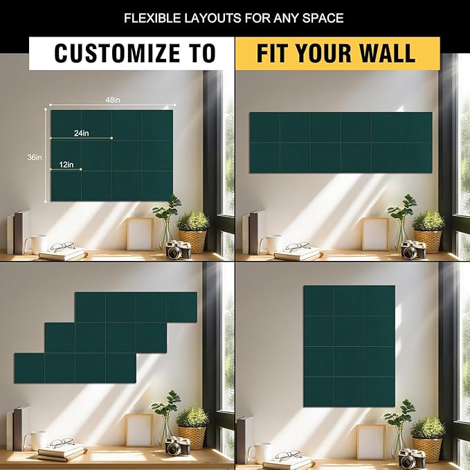 TSJOFFICE Large Cork Board for Wall - Image 2