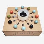 Wood Ball Wall Clock Mid Century Modern Silent Non Ticking Battery Operated 13 - Image 9