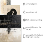 ANERZA 16 PCS Black and White Abstract Wall Art Decor, Minimalist Gallery Wall - Image 3