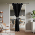 Joydeco Blackout Door Curtain for Doorway Privacy 78 Inches Long, Grommet - Image 2