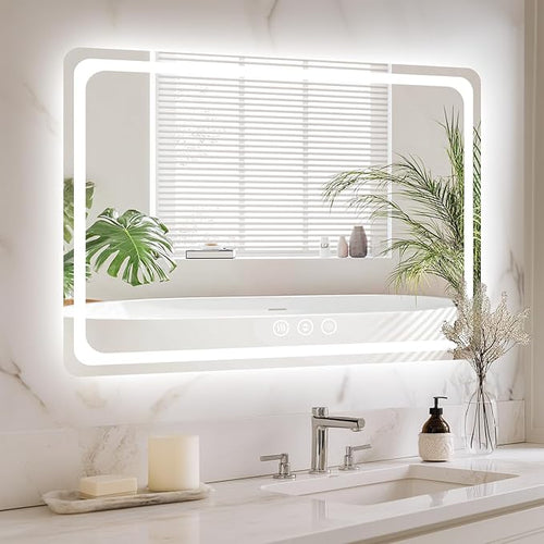 48" x 36" Led Bathroom Mirror by Lmsedf