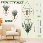 Jexine 4 Pcs Hanging Planters - Image 2