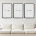 Large Framed Modern Abstract Wall Art - Image 5