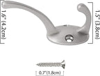 IBosins 12 Pack Silver Coat Hooks Wall Mounted - Image 3