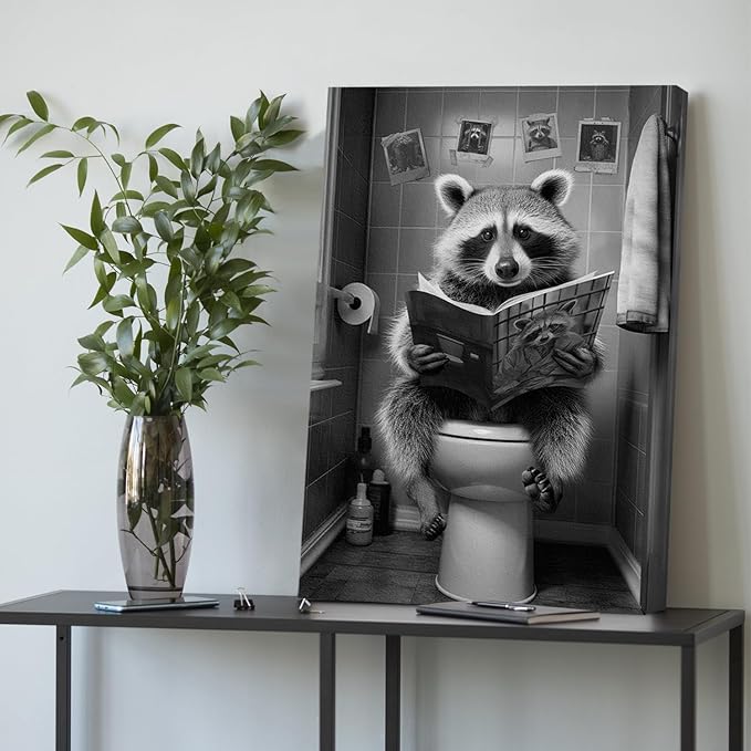 DIHSIEG Inspirational Canvas Wall Art funny bathroom wall art Print Poster - Image 6
