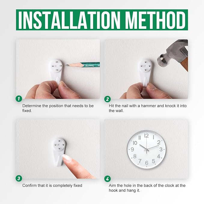 Wall Clock Modern Simple Quartz Decorative Clock Non-Ticking Silent Battery - Image 9