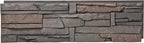 GenStone Faux Stacked Stone Panel 41" x 11.25" in Coffee Color by GenStone