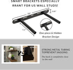 BGMG Wood Floating Shelves 18 inch, Solid Wood Wall Shelves - Image 3